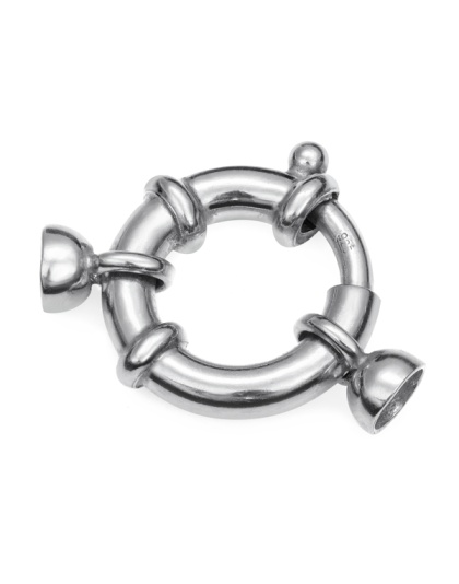 Bolt Ring Clasp with Caps Ext. 20 mm - Tube ÃƒËœ 4 mm