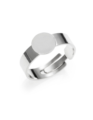 Adjustable Ring with 8 mm Disc