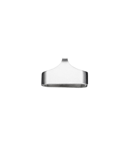 Rectangular End Cap Ext. 7.6 x 12.1 mm - Hole 12 mm