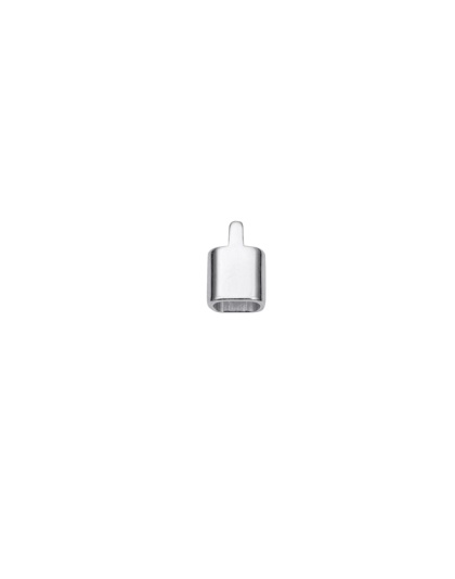 Rectangular End Cap Ext. 4 x 4 mm - Hole 3.3 x 1.6 mm