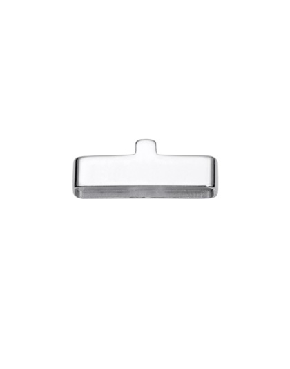Rectangular End Cap Ext. 16.1 x 4 mm - Hole 15.3 x 2.8 mm