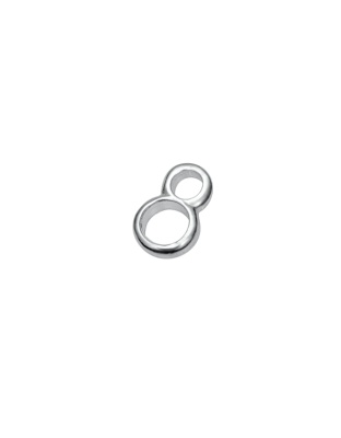 Double Half-Round Ring Terminal 9.8 mm Wire 2.2 x 1 mm