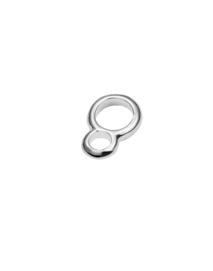 Double Half-Round Ring Terminal 12 mm Wire 2.2 x 1.8 mm