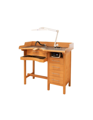 Premium Goldsmiths' Workbench with Articulated Suction Tube