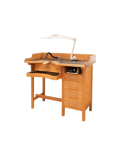 Premium Goldsmiths' Workbench with Articulated Suction Tube